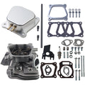Assembled Cylinder Head with Billet Aluminum Valve Cover Spacer For Honda GX160 GX200 5.5Hp 6.5Hp Harbor Freight Predator 212cc non hemi Engine