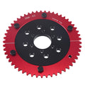 7075 Aluminum Universal 35 Chain 53T Split Sprocket with Adapter for Predator 212cc 196cc 79cc Go Kart Mini Bike CT200U-EX CT200U BT200X CT100U MB200 MBX11 Motorcycle Black