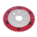 7075 Aluminum Universal 35 Chain 53T Split Sprocket with Adapter for Predator 212cc 196cc 79cc Go Kart Mini Bike CT200U-EX CT200U BT200X CT100U MB200 MBX11 Motorcycle Silver