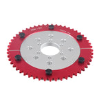 7075 Aluminum Universal 35 Chain 53T Split Sprocket with Adapter for Predator 212cc 196cc 79cc Go Kart Mini Bike CT200U-EX CT200U BT200X CT100U MB200 MBX11 Motorcycle Silver