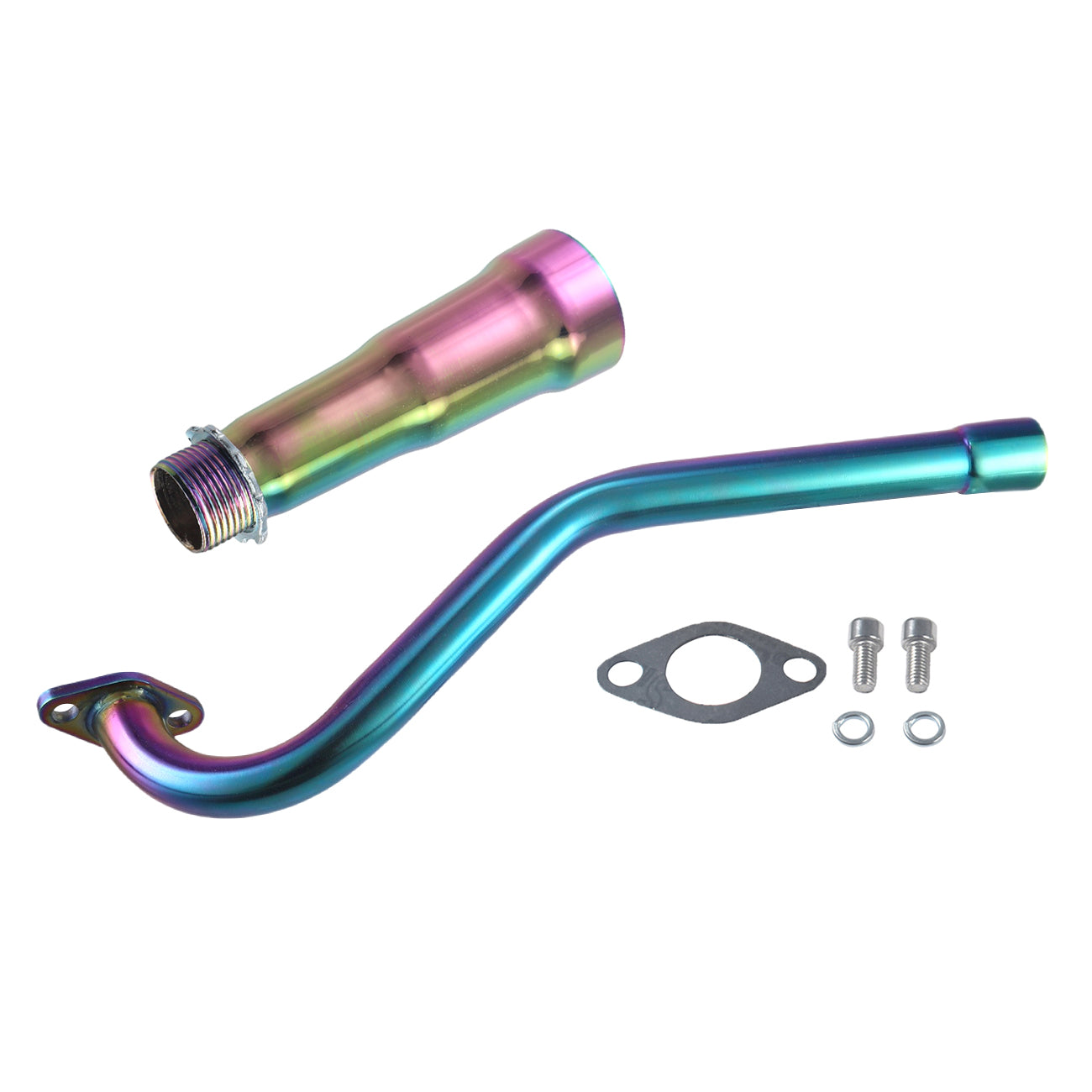3 Stage Exhaust tip Central long Exhaust Pipe For Predator 79cc 98cc 3HP Coleman CT100U Mini bike FRP GMB100 GPS Rascal Baja Doodlebug Dirt Bug Mini bike Colorful