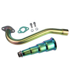 Exhaust Trumpet Header Pipe for Predator 196cc 212cc GX160 GX200 Engine for Manco Yerf Dog Go Kart Minibike Parts