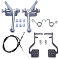 Go Kart Steering Spindle Bracket Set 5/8" Axle 4-1/2" Long with Brake and Throttle Pedal Kit for Predator 212cc 196cc 6.5hp for Manco for Yerf-Dog for Azusa Go Kart Parts Accessories Black