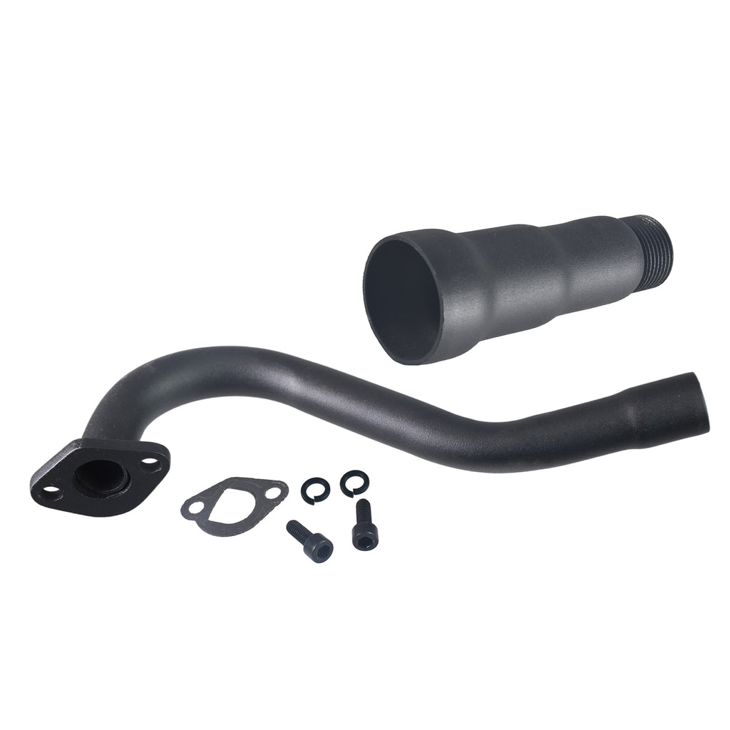 212cc Exhaust Trumpet Pipe for Predator 212 196cc Non Hemi Engine Fit Coleman Powersports KT196 Trailmaster XRX XRS Hammerhead 80T Yerf Dog Manco Tillotson GX200 Go Kart Performance Parts