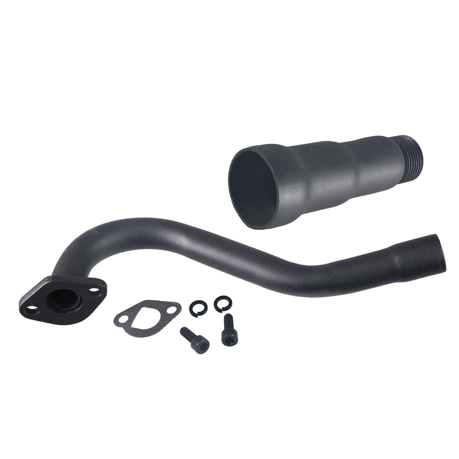 212cc Exhaust Trumpet Pipe for Predator 212 196cc Non Hemi Engine Fit Coleman Powersports KT196 Trailmaster XRX XRS Hammerhead 80T Yerf Dog Manco Tillotson GX200 Go Kart Performance Parts