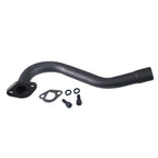 212cc Exhaust Trumpet Pipe for Predator 212 196cc Non Hemi Engine Fit Coleman Powersports KT196 Trailmaster XRX XRS Hammerhead 80T Yerf Dog Manco Tillotson GX200 Go Kart Performance Parts Black