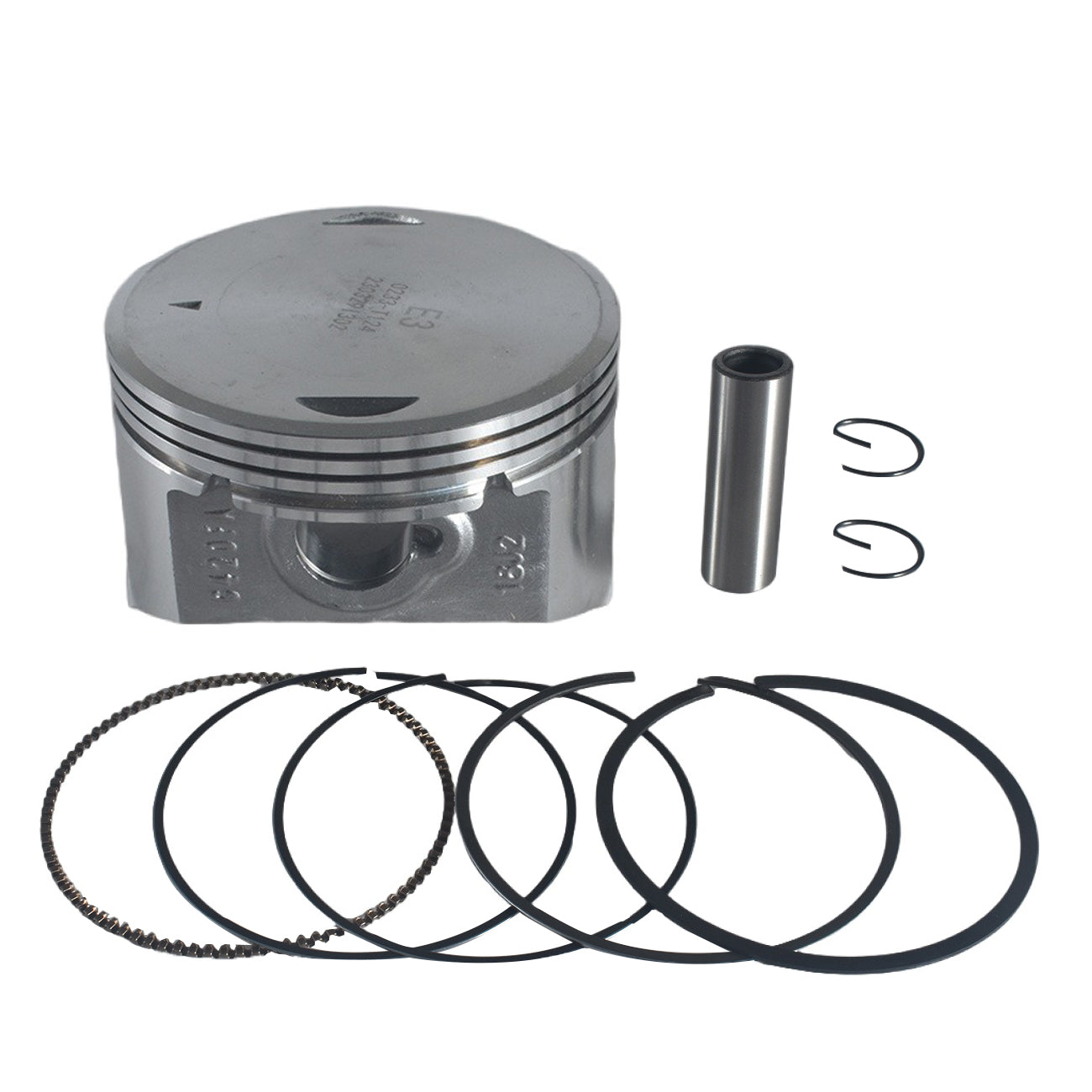 4.450"+.040 Billet Aluminum Connecting Rod And 90mm Piston .660 Flat Top For Predator 420cc Engine Hemi For Honda GX390 Engines