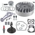 .265 Camshaft and 3.308" Billet Aluminum Connecting Rod and 10krpm Flywheel with 70mm Flat Top Piston and 26lb Valve Spring Kit for Predator 212cc Non-Hemi Engine Go Kart Cart