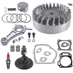 .308 Camshaft and 3.308" Billet Aluminum Connecting Rod and 10krpm Flywheel with 70mm Flat Top Piston and 26lb Valve Spring Kit for Predator 212cc Non-Hemi Engine Go Kart Cart