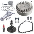 .265 Camshaft and 3.308" Billet Aluminum Connecting Rod and 10krpm Flywheel with 70mm Flat Top Piston and 26lb Valve Spring Kit for Predator 212cc Hemi Engine Go Kart Cart