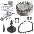 .308 Camshaft and 3.308" Billet Aluminum Connecting Rod and 10krpm Flywheel with 70mm Flat Top Piston and 26lb Valve Spring Kit for Predator 212cc Hemi Engine Go Kart Cart