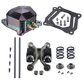 1.3 Ratio Solid Cast Racing Rocker Arm Kit with Billet Aluminum Valve Cover,Push Rods&26lb Race Springs for Predator 196cc 212cc Non-Hemi