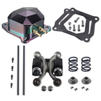 1.3 Ratio Solid Cast Racing Rocker Arm Kit with Billet Aluminum Valve Cover,Push Rods&26lb Race Springs for Predator 196cc 212cc Non-Hemi