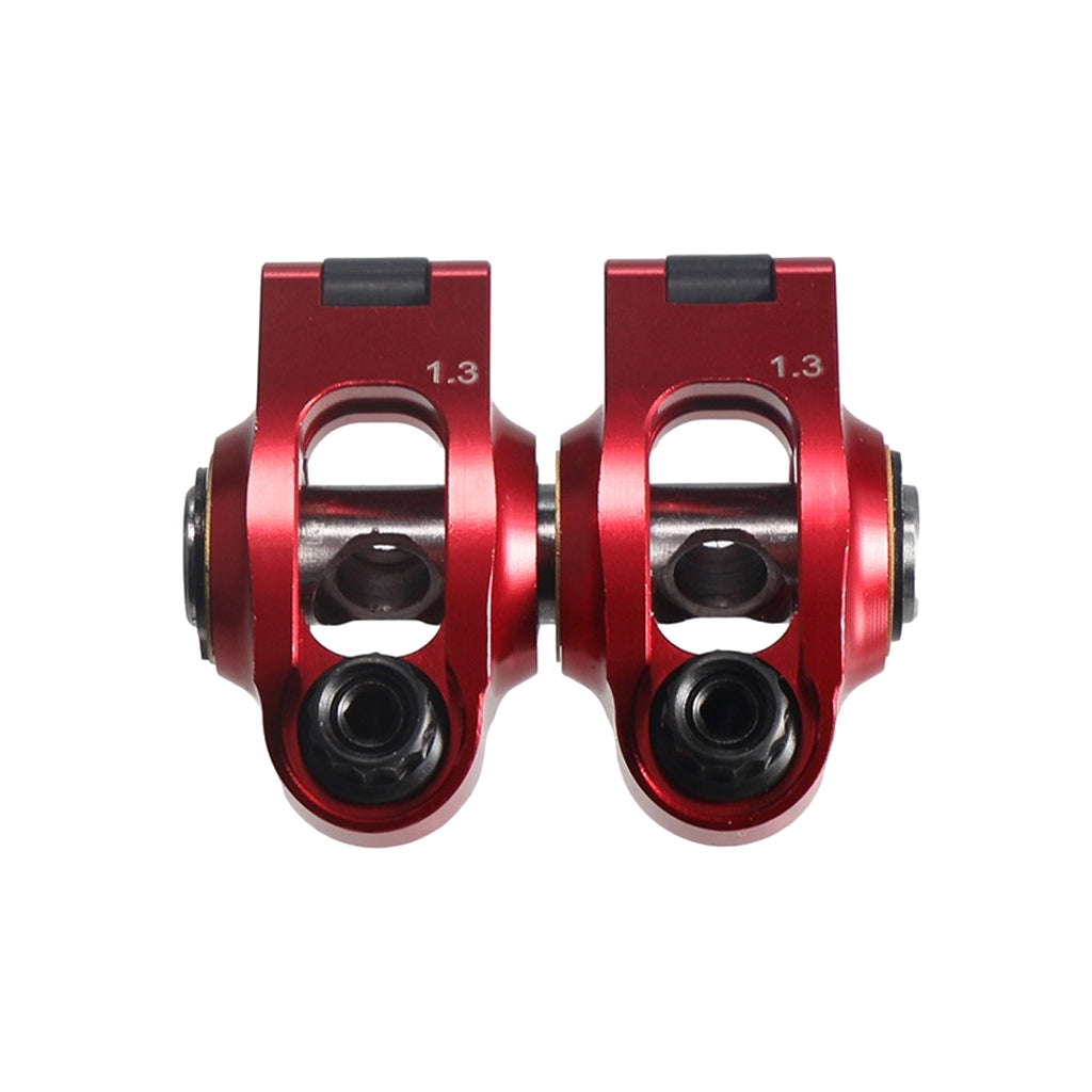 Ultra Light 1.3 Ratio Roller Rockers W/Stainless Steel Valves Bronze Guides kit fit for Predator 212cc New Non-Hemi Engine(Red)