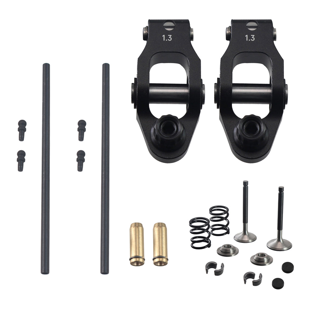 1.3 Ratio Roller Rockers w/Stainless Steel Valve Bronze Guides Pushrods kit  Predator 212cc Hemi Engine