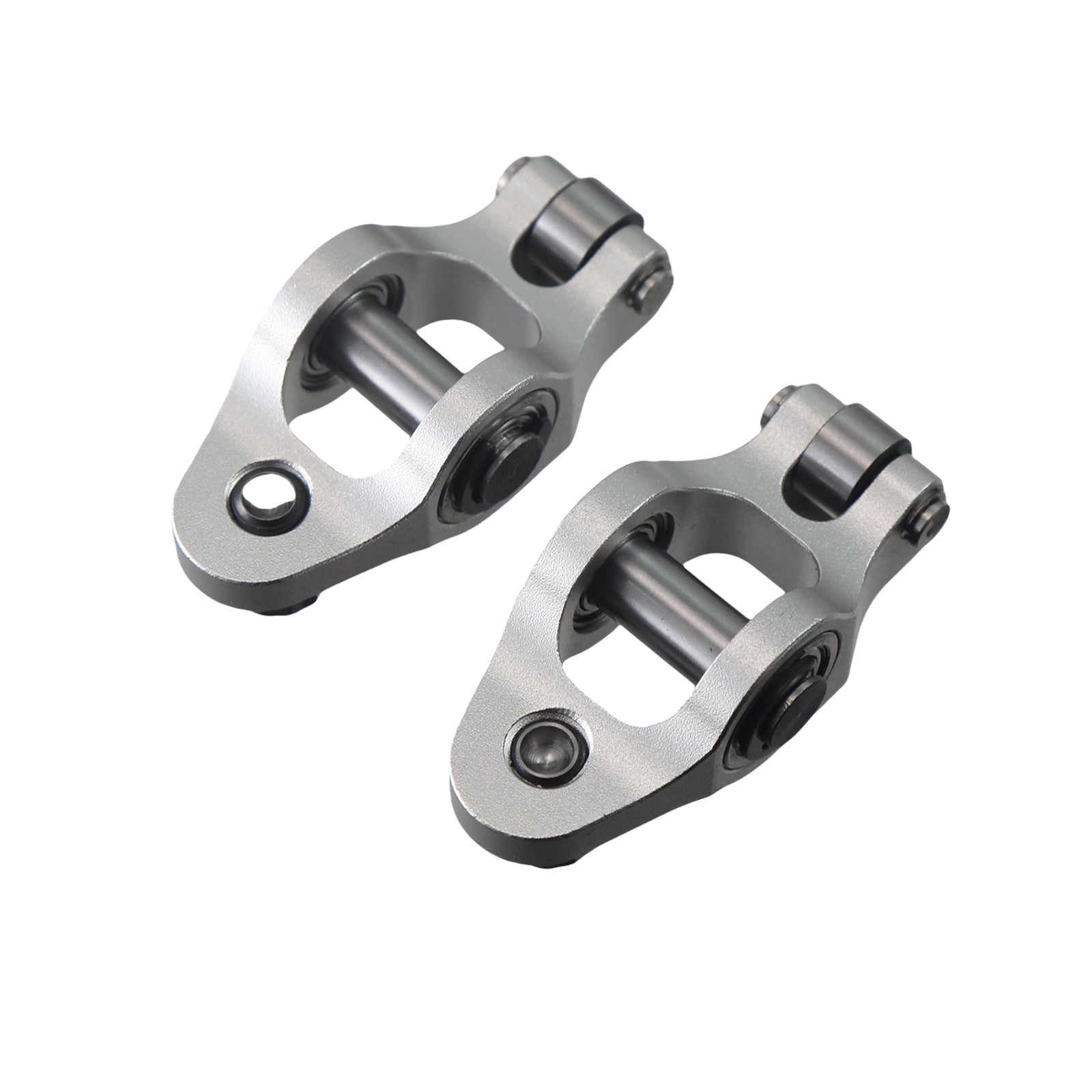 1.3 Ratio Roller Rockers w/Stainless Steel Valve Bronze Guides Pushrods kit fit for Predator 212cc Hemi Engine（Silver）