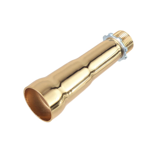 3 Stage Exhaust Trumpet Header Pipe Gold