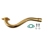 212cc Exhaust Trumpet Pipe for Predator 212 196cc Engine Fit Coleman Powersports KT196 Trailmaster XRX XRS Hammerhead 80T Yerf Dog Manco Tillotson GX200 Go Kart Performance Parts Gold