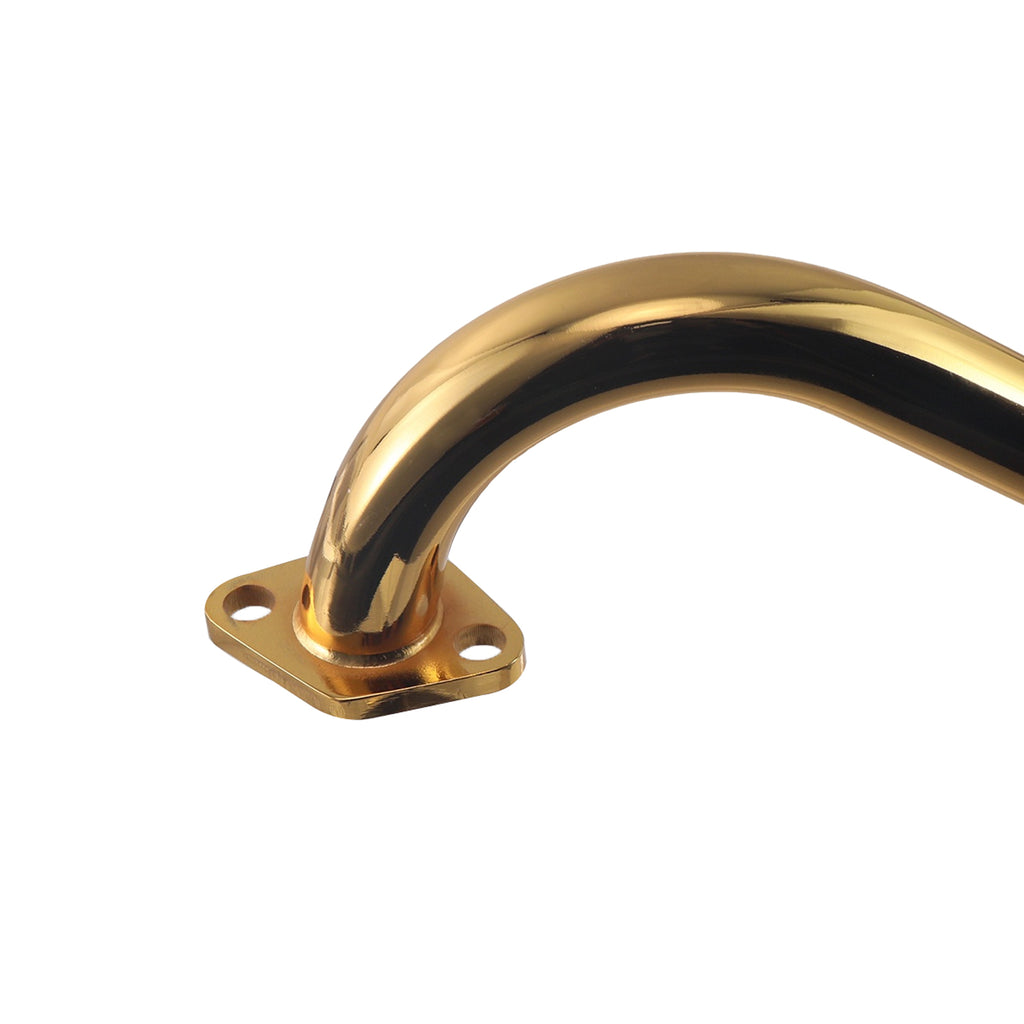 212cc Exhaust Trumpet Pipe for Predator 212 196cc Engine Fit Coleman Powersports KT196 Trailmaster XRX XRS Hammerhead 80T Yerf Dog Manco Tillotson GX200 Go Kart Performance Parts Gold