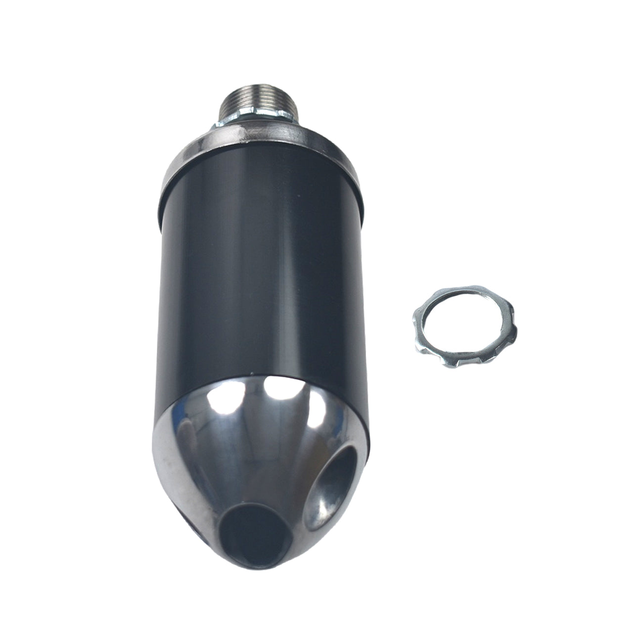 Upgrade Right Long Exhaust Pipe With Muffler For Coleman CT100U Mini Bike Black