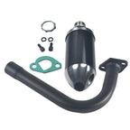 Upgrade Exhaust with Muffler For Coleman CT200U BT200X For Predator 212cc 196cc 6.5HP Go Kart and Mini Bike Black