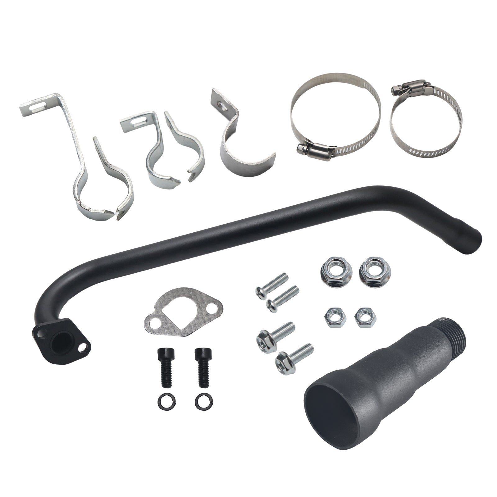Upgraded 3 Stage Long Exhaust Pipe for Predator 212 exhaust 224cc 196cc for Coleman CT200U-EX CT200U BT200X for Baja Warrior MB200 Axis M200 GX200 6.5hp Clone Engine KT196 Go Kart Parts