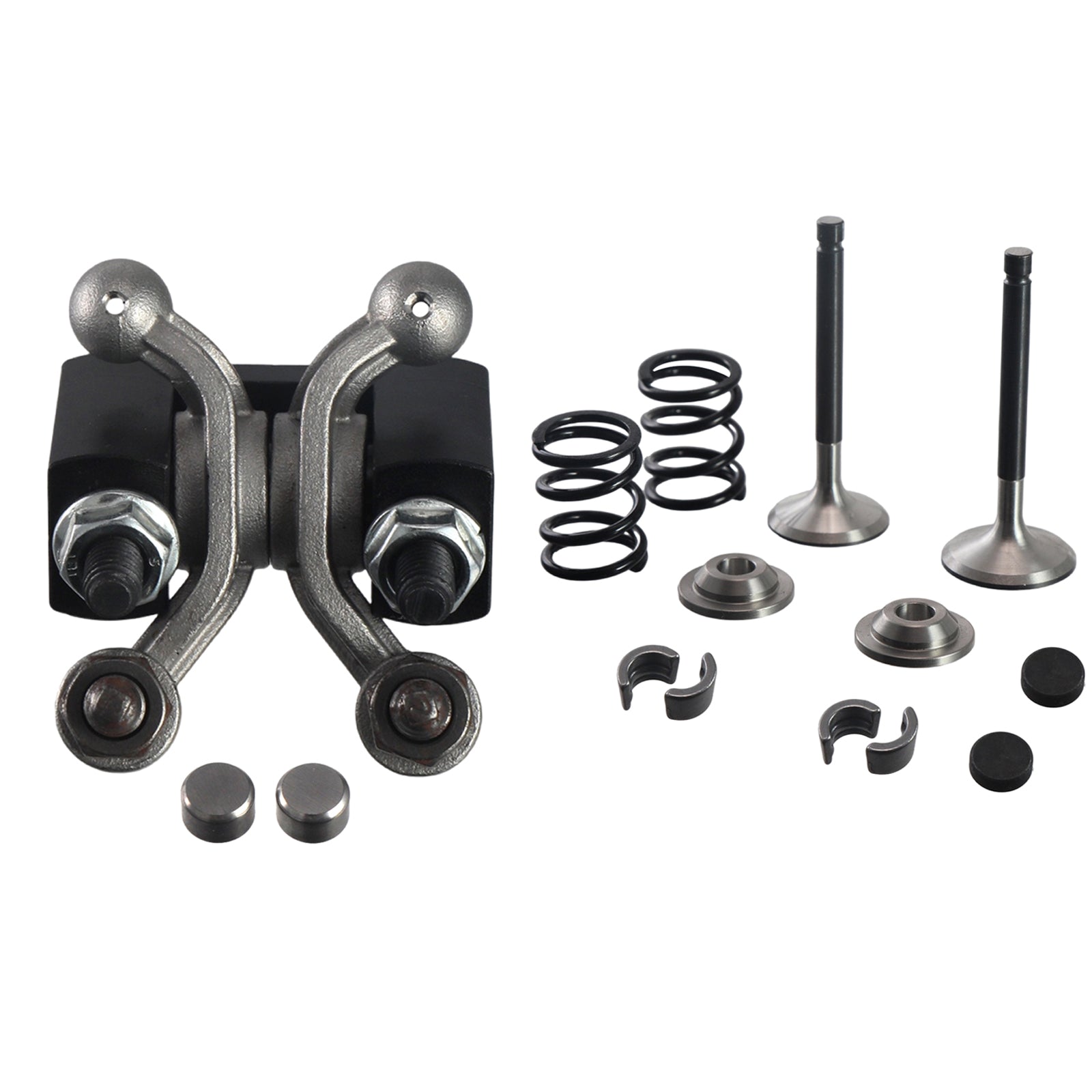 1.3 Ratio Rocker Arms w/Stainless Steel Valves 26lb Springs fit for Predator 212cc New Non-Hemi Engine