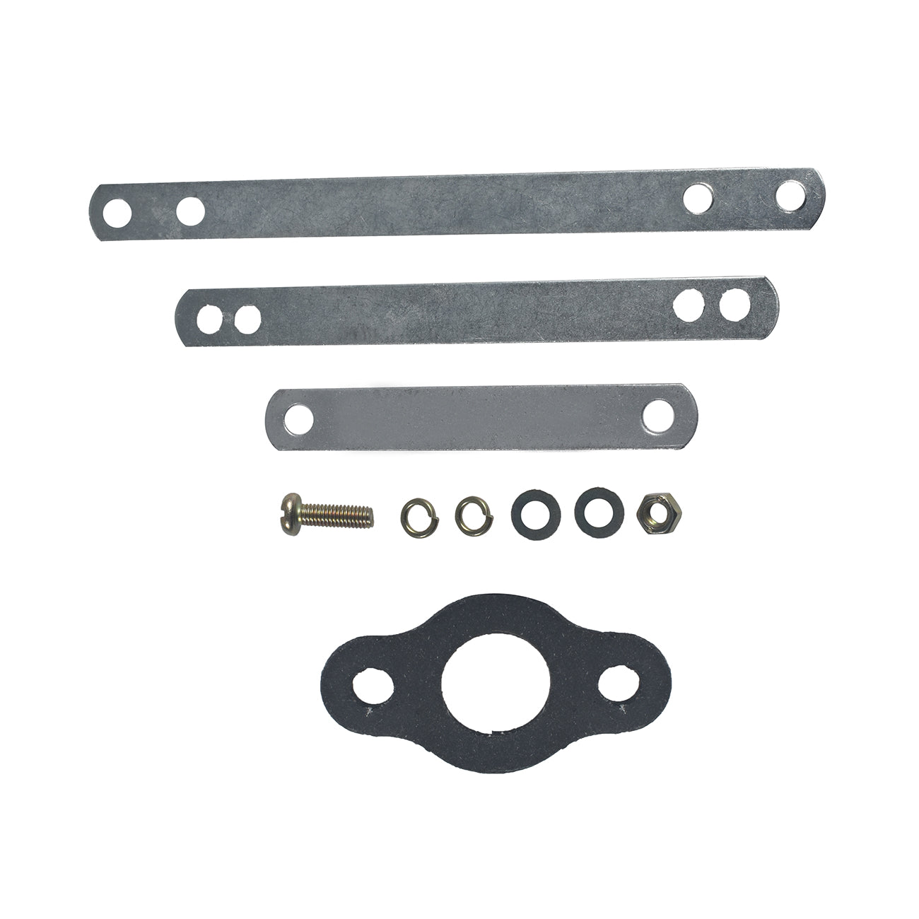Flexible Exhaust Muffler Pipe Silencer Chain Tensioner Adjuster with Offset Intake Manifold Kit For 49cc 60cc 66cc 80cc 100cc 2 Stroke Engine Motorized Bicycle Bike Gas Motor Parts - Silver
