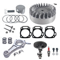 .265 Camshaft With 3.308" Billet Aluminum Connecting Rod And 10krpm Flywheel With 26lb Valve Spring And 70mm Flat Top Piston Kit For Predator 212cc Non-Hemi Engine Minibike Go Kart Performance Parts