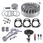 .265 Camshaft With 3.308" Billet Aluminum Connecting Rod And 10krpm Flywheel With 26lb Valve Spring And 70mm Flat Top Piston Kit For Predator 212cc Non-Hemi Engine Minibike Go Kart Performance Parts