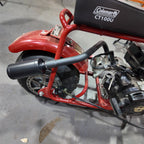 Upgrade Right Long Exhaust Pipe With Muffler For Coleman CT100U CC100X 98cc For FRP GMB100 Mini Bike For Predator 79cc 3hp Engine Mini Bike Black