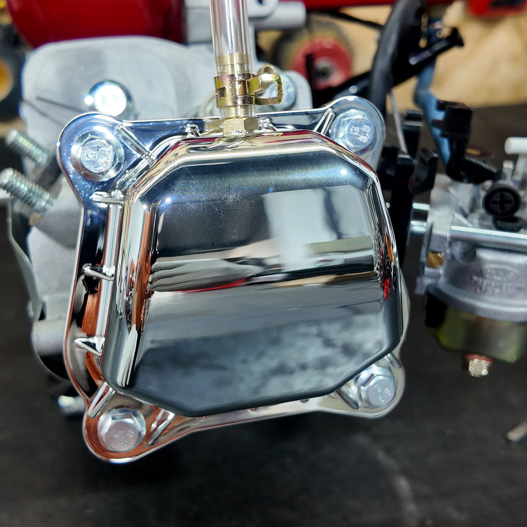 Silver Plastic Valve Cover With Billet Aluminum Spacer For Predator 212 Non hemi For Coleman CT200U CT100U BT200X CC100X Mini Bike SK100 KT196 Go Kart For Honda GX160 GX200 Clone 196cc