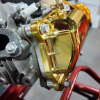 Valve Cover Gold With Billet Valve Cover Spacer Silver For Predator Non-Hemi 212cc Engine For Coleman BT200X CT200U Go Kart For Honda GX160 GX200 Engine Go Kart Parts