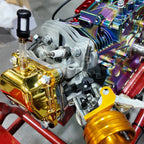 Valve Cover Gold With Billet Valve Cover Spacer Silver For Predator Non-Hemi 212cc Engine For Coleman BT200X CT200U Go Kart For Honda GX160 GX200 Engine Go Kart Parts