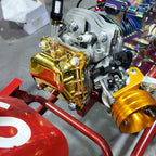 Valve Cover Gold With Billet Valve Cover Spacer Silver For Predator Non-Hemi 212cc Engine For Coleman BT200X CT200U Go Kart For Honda GX160 GX200 Engine Go Kart Parts