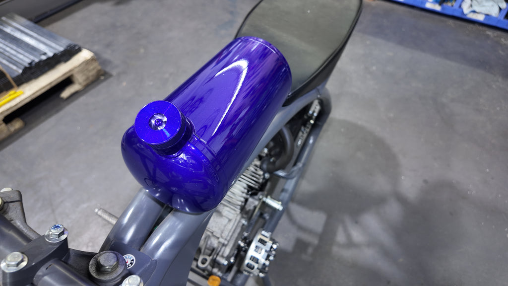 Upgraded beveled design 10x4.5" Aluminum alloy welding Gas Fuel Tank Cylinder(Premium Glossy Paint Finish ) For Predator 212cc 196cc/6.5HP Go Kart & Mini Bike,For Coleman CT200U BT200X CT200u-ex