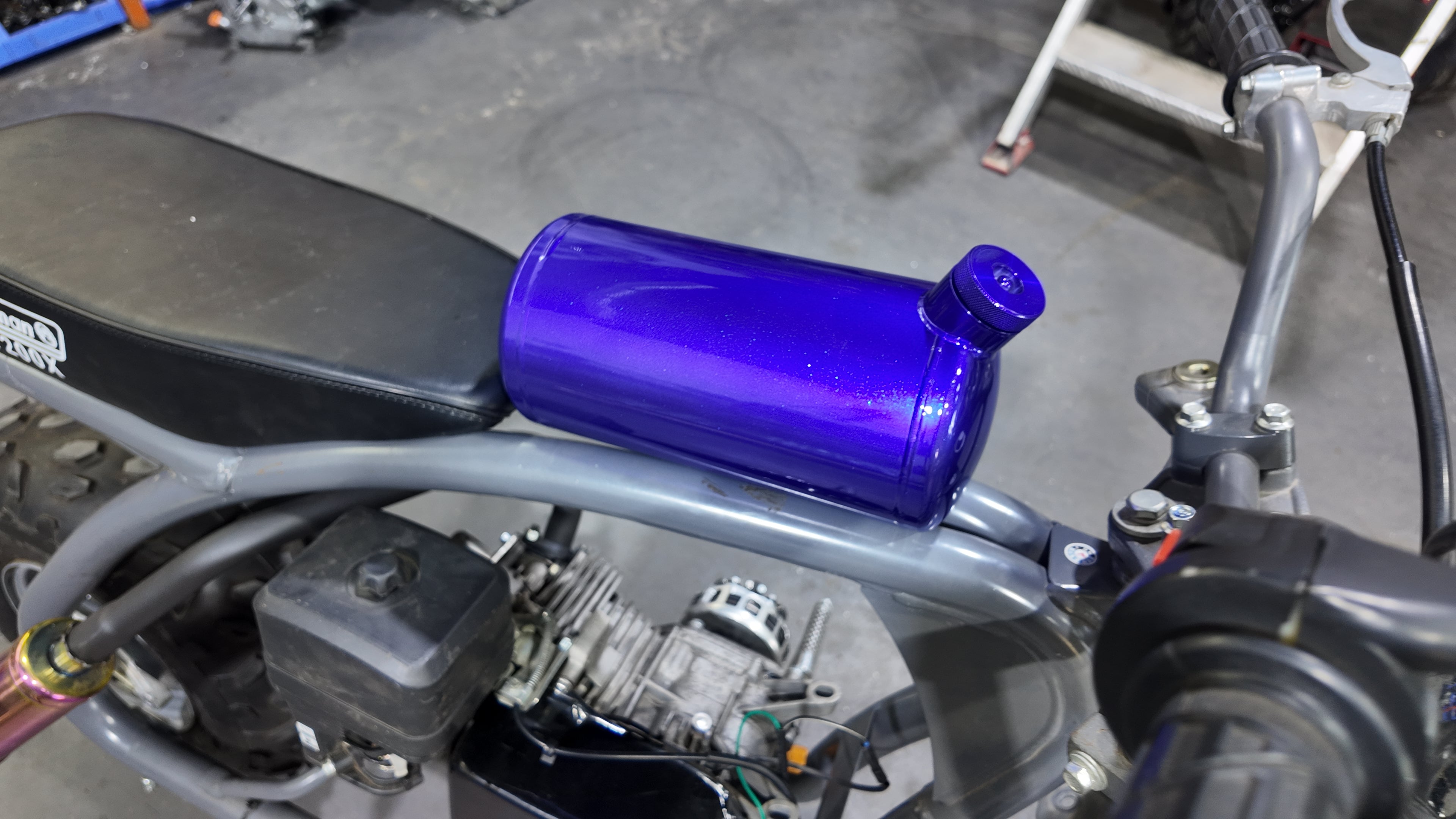 Upgraded beveled design 10x4.5" Aluminum alloy welding Gas Fuel Tank Cylinder(Premium Glossy Paint Finish ) For Predator 212cc 196cc/6.5HP Go Kart & Mini Bike,For Coleman CT200U BT200X CT200u-ex
