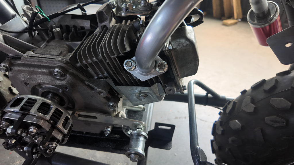 Upgrade Right Long Exhaust Pipe With Muffler For Coleman CT100U Mini Bike Silver