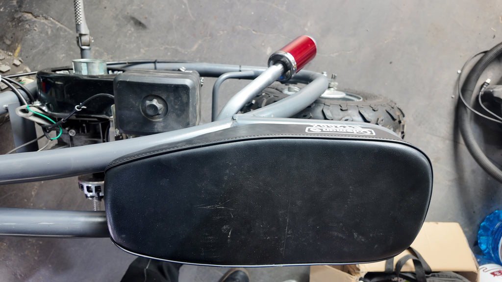 Upgrade Right Long Exhaust Pipe With Muffler For Coleman CT100U Mini Bike Silver