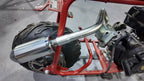 Upgrade Right Long Exhaust Pipe With Muffler For Coleman CT100U Mini Bike Silver