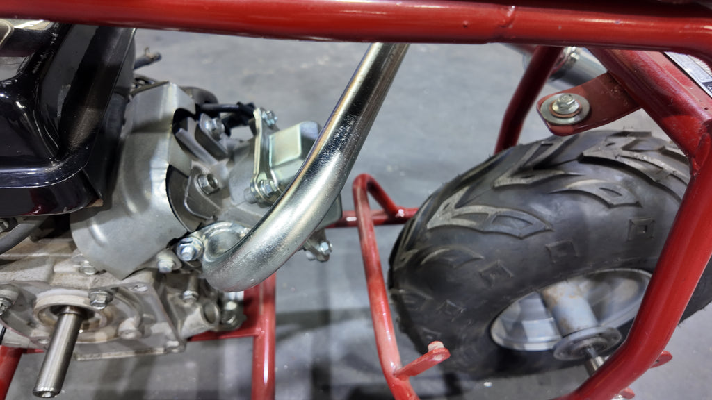 Upgrade Right Long Exhaust Pipe With Muffler For Coleman CT100U Mini Bike Silver