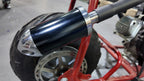Upgrade Right Long Exhaust Pipe With Muffler For Coleman CT100U Mini Bike Black