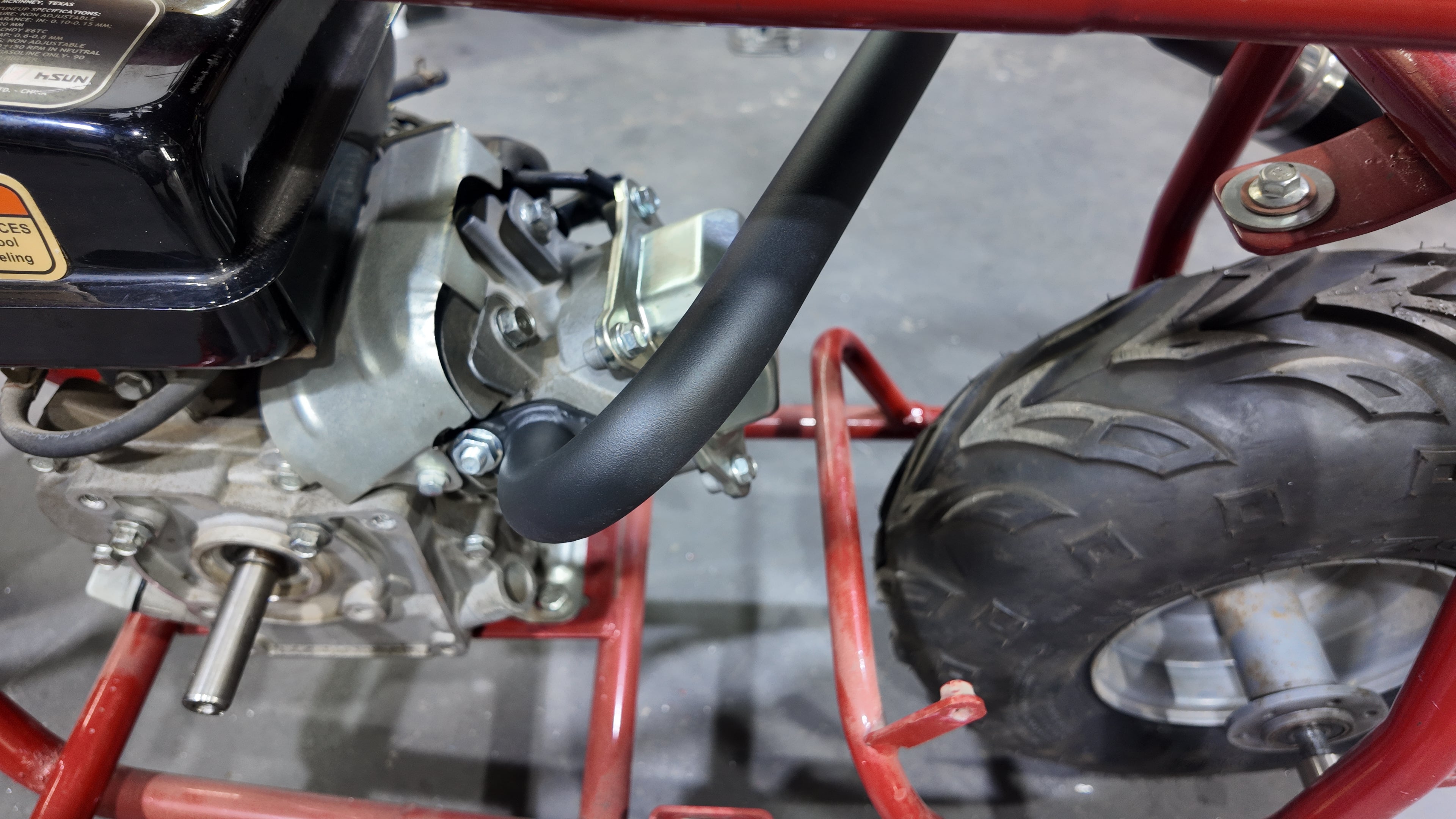 Upgrade Right Long Exhaust Pipe With Muffler For Coleman CT100U Mini Bike Black