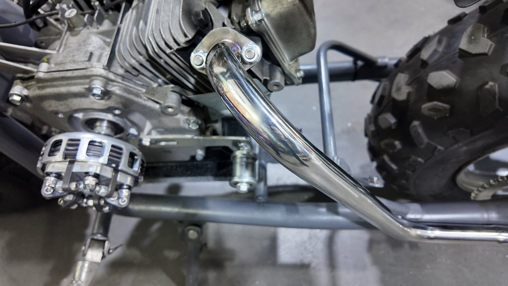 Exhaust Pipe with Muffler Fit for Predator 212cc 196cc  Honda GX200/GX160 Coleman CT200U-EX for Baja MB165, MB200