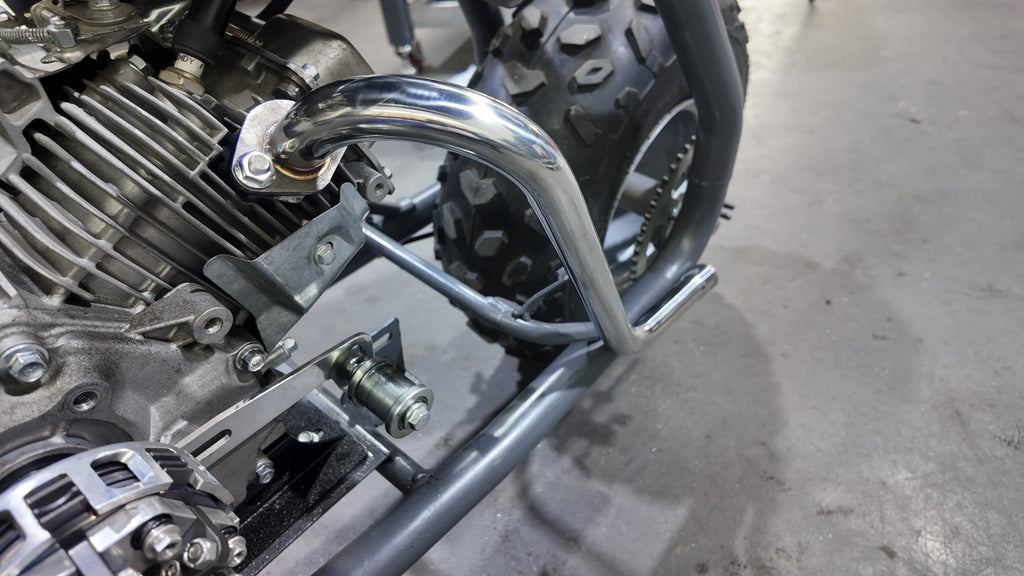 Exhaust Pipe with Muffler Fit for Predator 212cc 196cc  Honda GX200/GX160 Coleman CT200U-EX for Baja MB165, MB200