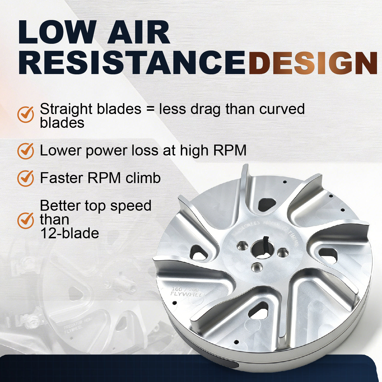 Slipstream Billet Flywheel Lightweight For Predator 196cc 212cc Non Hemi