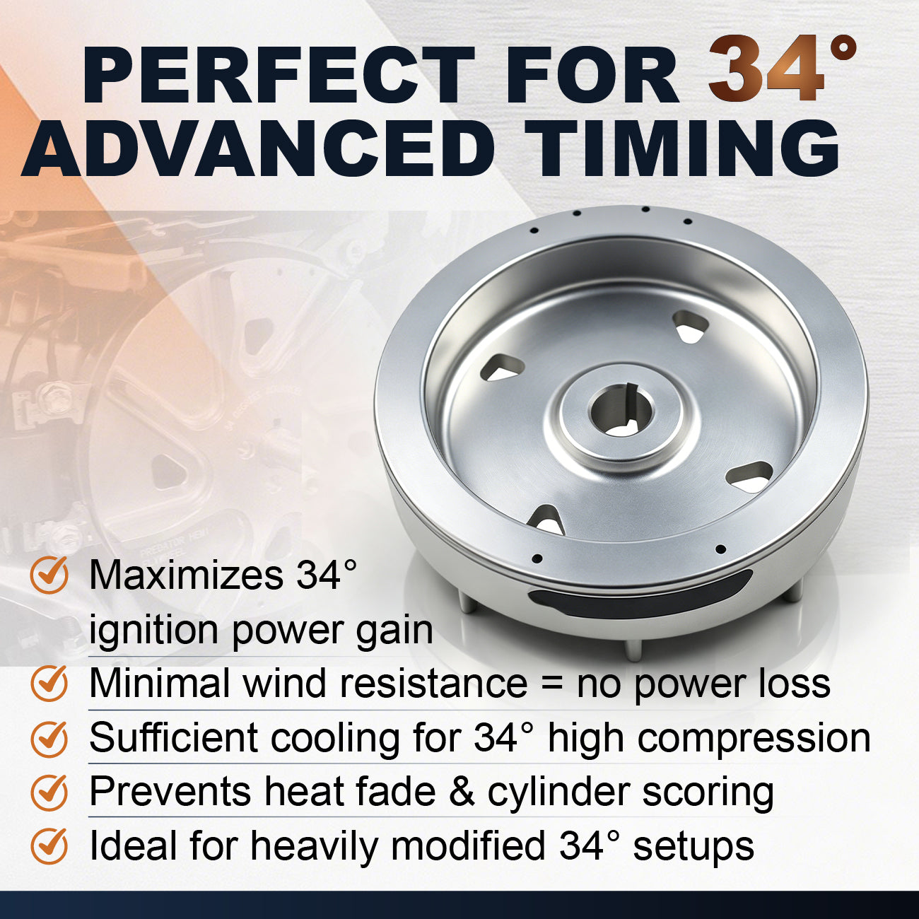 Slipstream Billet Flywheel Lightweight For Predator 196cc 212cc Non Hemi