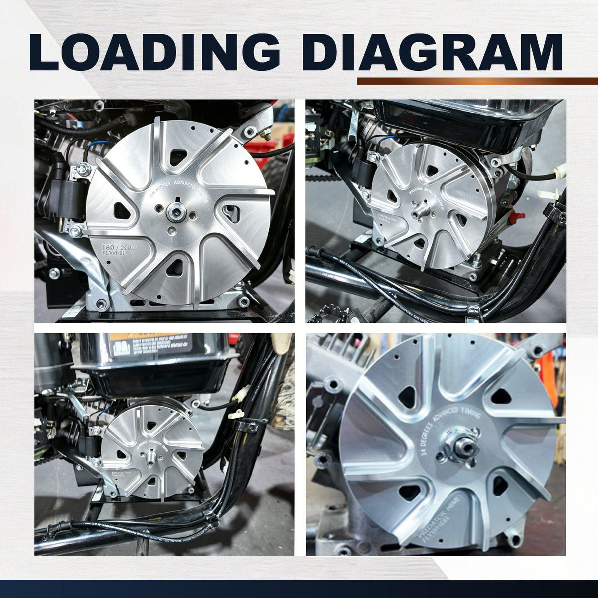 Stage 2 Performance Billet Flywheel For Predator 196cc 212cc Non Hemi/Hemi