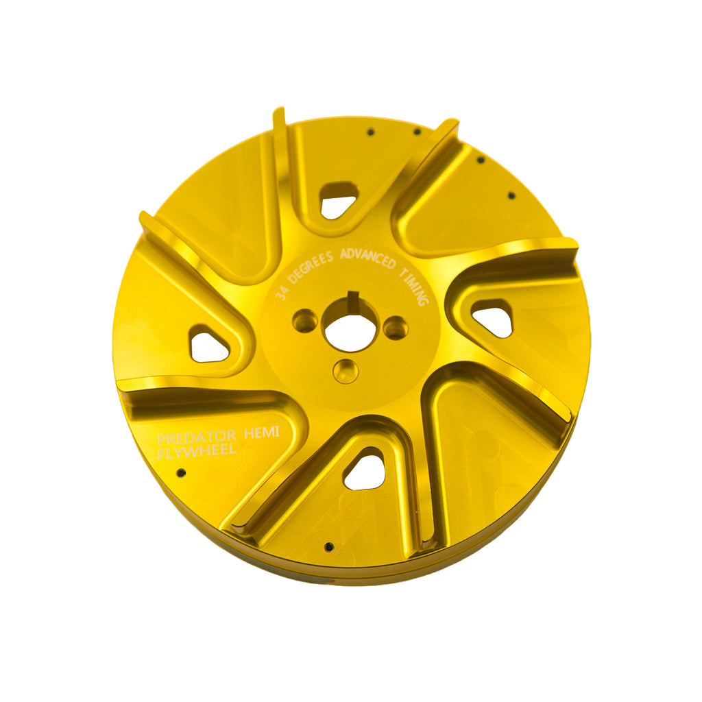Slipstream Billet Flywheel,3.3 lbs,For Predator 212cc Hemi,For Predator Hemi Engines ONLY!,Advance timing of approximately 34 Degrees