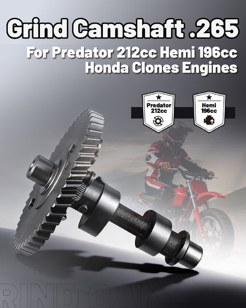 .265 Camshaft for Predator 212cc Hemi & 196cc Clone GX200 Engine
